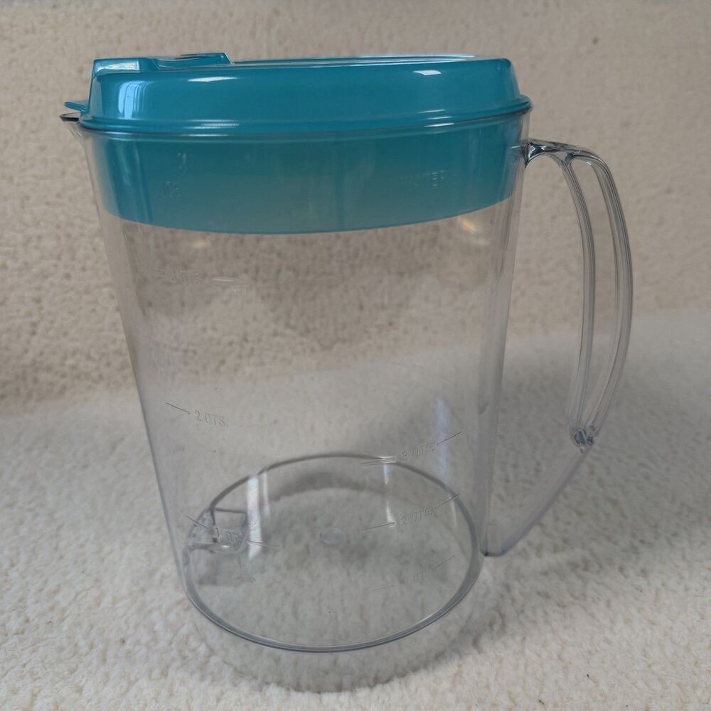 Mr. Coffee Iced Tea TM3 TM3.5 Original Replacement 3 Qt Pitcher TEAL Lid